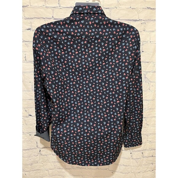 Construct Men’s Slim Fit Floral 4-Way Stretch Performance Long Sleeve Shirt M - Picture 5 of 8